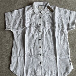 J Crew Relaxed Fit Linen Shirt (NWT)